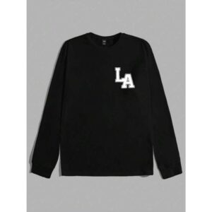 Men Letter Graphic Tee, Summer, For Fall