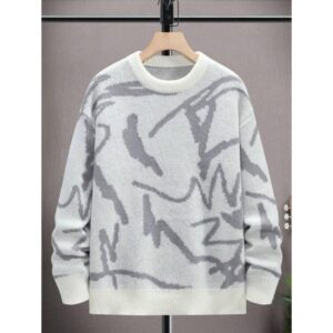 Hypemode Men Graphic Pattern Drop Shoulder Sweater