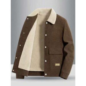 2024 New Men's Outdoor Casual Thicken Warm Fleece Jacket, Winter