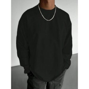Men's Casual Basic Relaxed Fit Solid Long Sleeve T-Shirt Tee